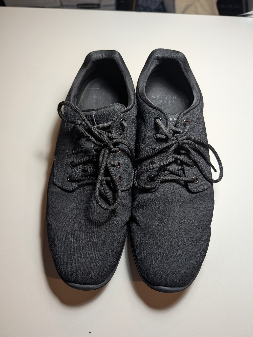 Travis Mathew The Daily II Men's Black Casual Lace-Up Woven Sneakers Size 13